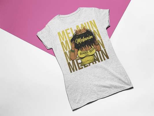 Melanin Boss Babe Short Sleeve Tee T-Shirt Color Flex Boutique